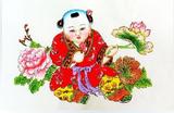 杨柳青年画《四季花开》精裱镜心40*50厘米礼品 收藏品