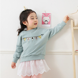 韩版2016春装新款女童卫衣套头外套纯棉儿童装宝宝圆领长袖T恤