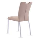 餐椅休闲靠背椅皮餐厅椅子 北欧风格家用现代简约不锈钢餐椅时尚