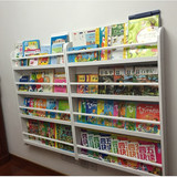 儿童壁挂书架书柜实木幼儿园创意墙壁置物架宝宝书报架隔板绘本架