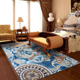 土耳其进口地毯现代抽象卧室床边客厅茶几沙发满铺地毯可机洗欧美