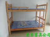 广州双层实木床上下床铺单人双人松木床双层木床 学生床员工床