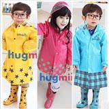 韩国学生儿童雨衣女童男童大童加厚可爱公主3岁宝宝雨衣雨披日本