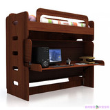上下双层床钢琴床书台一体床小户型多功能模块化组合创意家居家具