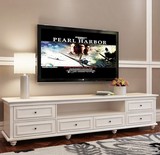 美式电视柜实木储物柜地柜矮柜白色客厅简约现代组合时尚卧室定制