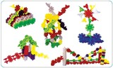 学前教育幼儿园益智力拼搭插积木结彩开心小葵花乐园桌面塑料玩具