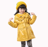 2016新款冬装 外套 童装 女童棉衣加棉加厚长款中大童棉衣棉服