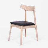 北欧宜家白橡木全实木餐椅简约现代家用椅子咖啡椅日式餐椅小户型
