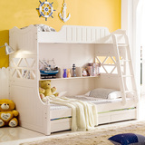 子母床上下铺双层床儿童卧室家具韩式高低床储物组合公主母子床