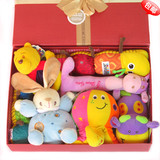 婴儿新生儿满月百日生日玩具礼盒礼品 0-3岁男女宝宝益智毛绒娃娃