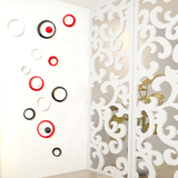 圆环浪漫3D水晶立体墙贴客厅沙发卧室温馨 贴纸创意家居装饰墙贴