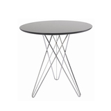 特价创意宜家实木现代简约圆形小户型欧式时尚不锈钢餐桌会议桌子