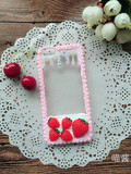 可爱草莓奶油手机壳 软妹iphone6/6s/5/6plus三星美图M4/V4oppo