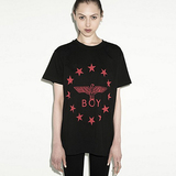 现货限时特价BOY LONDON 英国正品代购新款红老鹰星星短袖T恤男女