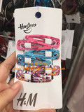HM H&M专柜代购正品童装 16款女童女孩小马宝莉印花发夹 3对装