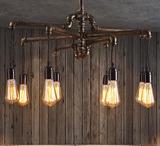 loft复古水管吸顶灯吊灯创意个性酒吧咖啡厅餐厅网吧台吊灯吸顶灯