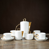 新古典欧式简欧法式美式样板房软装饰品摆件高档骨瓷咖啡杯具套装