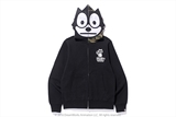 日本代购 BAPE X FELIX THE CAT 菲利克斯猫联名儿童款拉链卫衣