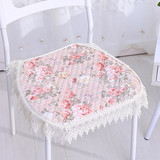 韩式田园碎花餐椅垫 绗缝座垫 椅子垫 凳子垫 布艺 坐垫2件包邮