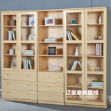 香柏年 正品松木家具b10开放b11玻璃b12书柜实木自由组合简约现代