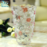 透明玻璃玫瑰花瓶现代欧式时尚水培植物富贵竹花器江浙沪包邮