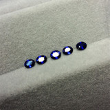 天然斯里兰卡蓝宝石裸石戒面椭圆 3.5*4.5mm彩色宝石批发定制