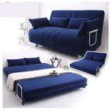 新款日式布艺多功能沙发床 1.5 1.8米实木宜家单双人懒人折叠沙发
