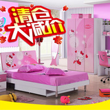 儿童床男孩公主床1.2 1.5米单人床卧室家具套房组合板式床家具