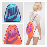 英国代购正品Nike 耐克运动休闲糖果抽带双肩包健身袋旅行包女包