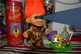 手工定制oldschool纹身店摆件古董收藏troll doll巨魔娃娃