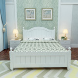 韩式实木床1.8米白色双人床1.5m成人单人床1.2米现代时尚公主床