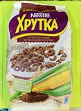 俄罗斯雀巢巧克力味玉米麦片 进口零食 营养早餐 冲饮麦片 210g