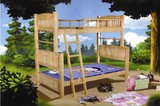 橡木全实木子母床双层床儿童小孩单人床高低/上下组合床儿童家具