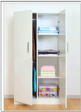 宜家板式家具儿童推拉门衣柜实木质组装移门衣橱两门定制大衣柜
