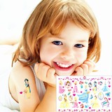 迪士尼公主卡通纹身贴 儿童可爱防水贴纸 美人鱼 白雪公主贴手脸