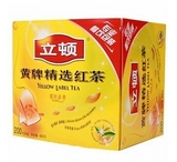 正品新货立顿红茶黄牌精选红茶茶包200包 400克/盒专业餐饮装泡茶