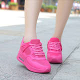 夏季学生运动鞋女韩版跑步鞋子女平底单鞋百搭气垫休闲鞋骚粉慢跑