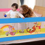 迪士尼卡通儿童床护栏1.8米 安全加高防护防摔床挡板 可折叠