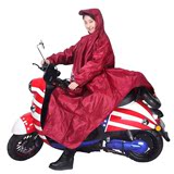 有袖雨衣电动车电瓶摩托车单人带袖子成人加大加厚男女款雨披特价
