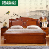 香樟木家具 实木床新中式简约液压高箱床储物床1.5/1.8米双人婚床