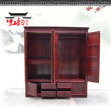 特价红木大衣柜顶箱柜连天红红木家具卧室套房家具红花梨衣顶箱柜