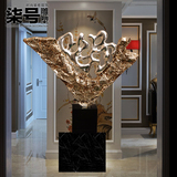 酒店大堂抽象雕塑摆件客厅会所样板房大型玄关软装饰品创意工艺品