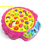 新年礼物大号儿童钓鱼玩具游戏旋转音乐磁性宝宝益智玩具1-2-3岁