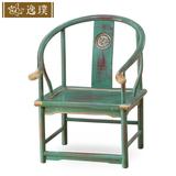 新中式餐椅现代中式实木太师椅扶手休闲椅客厅会所茶室接待洽谈椅