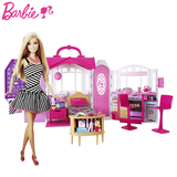 美泰芭比娃娃玩具套装礼盒之甜甜屋 女孩玩具 闪亮度假屋CFB65