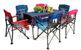 Travellight轻装行长方桌7件套户外桌椅套装野营旅行用品折叠椅子