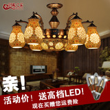 中式陶瓷吊灯古典LED客厅灯欧式仿古卧室书房餐厅茶楼酒店别墅灯