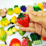 韩国创意冰箱贴磁贴立体卡通水果蔬菜吸铁石儿童白黑板贴创意家居