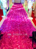 2016婚庆道具 婚礼现场装饰 T台地毯 立体玫瑰花地毯
