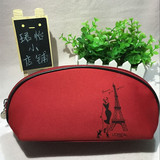 欧莱雅化妆包专柜新款赠品包红色化妆包 收纳包手拿包